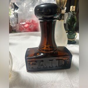 Avon Amber Glass 'PAID!' Stamp